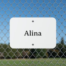 Simple Brand Promotion 18" x 12" Metal Parking