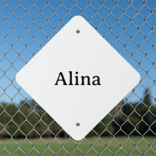 Simple Brand Promotion 18" x 18" Diamond Metal Sign