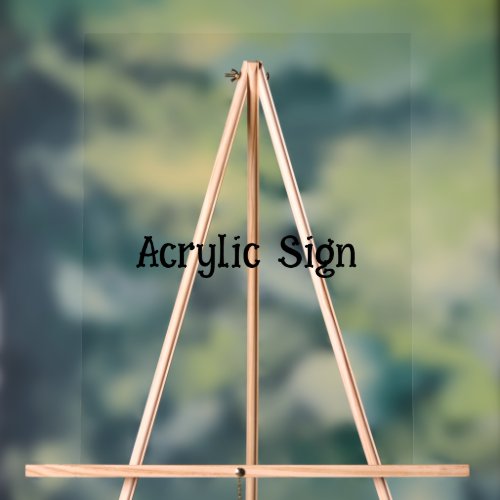 Simple Brand Promotion 18" x 24" Acrylic Sign