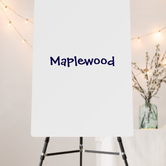 Simple Brand Promotion 24" x 36" Round Foam Board
