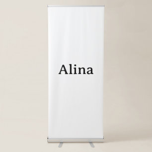 Simple Brand Promotion 33" x 84" Vertical Retractable Banner