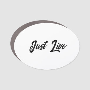 Simple Brand Promotion 3.5" x 2.5" Oval Car Magnet