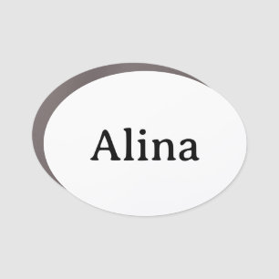 Simple Brand Promotion 3.5" x 2.5" Oval Car Magnet