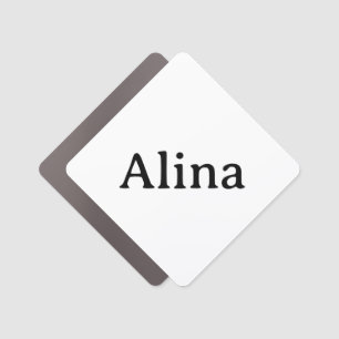 Simple Brand Promotion 3" x 3" Diamond Rounded Car Magnet