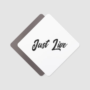 Simple Brand Promotion 3" x 3" Diamond Rounded Car Magnet