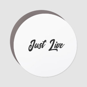 Simple Brand Promotion 3" x 3" Small Circle Car Magnet