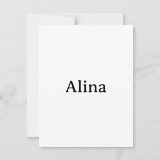 Simple Brand Promotion 4.25" x 5.5" Squared Flat Thank You Card