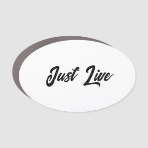 Simple Brand Promotion 5" x 3" Oval Car Magnet