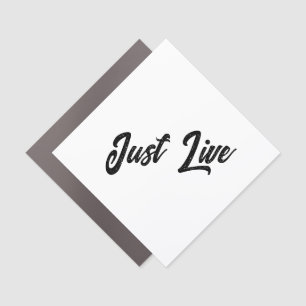 Simple Brand Promotion 5" x 5" Diamond Normal Car Magnet