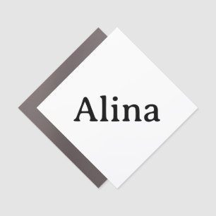 Simple Brand Promotion 5" x 5" Diamond Normal Car Magnet
