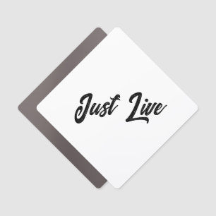 Simple Brand Promotion 5" x 5" Diamond Rounded Car Magnet