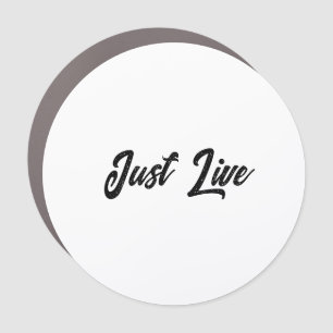 Simple Brand Promotion 5" x 5" Medium Circle Car Magnet
