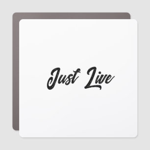 Simple Brand Promotion 5" x 5" Square Rounded Car Magnet