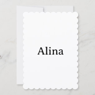 Simple Brand Promotion 5" x 7" Scalloped Flat Thank You Card