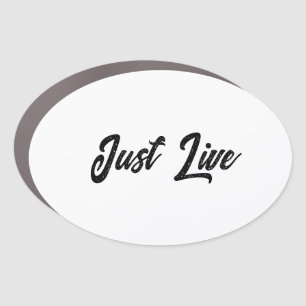 Simple Brand Promotion 6" x 4" Oval Car Magnet