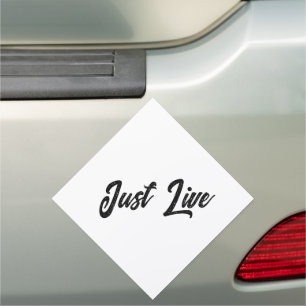 Simple Brand Promotion 7" x 7" Diamond Normal Car Magnet