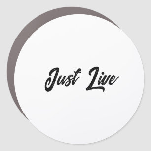 Simple Brand Promotion 7" x 7" Large Circle Car Magnet