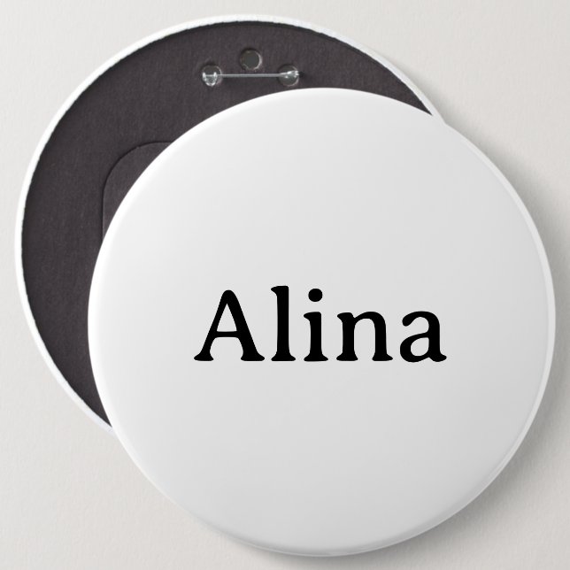 Simple Brand Promotion Colossal 6" Round Button (Front & Back)