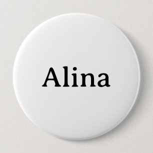 Simple Brand Promotion Huge 4" Round Button