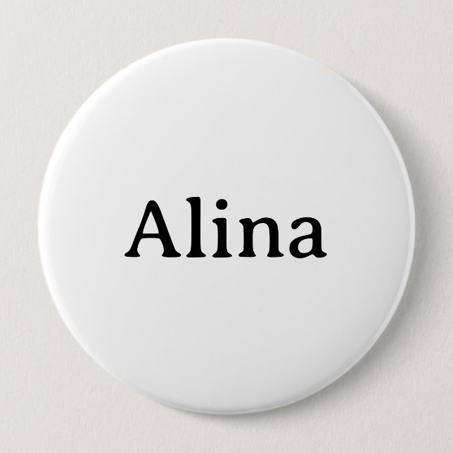Simple Brand Promotion Huge 4" Round Button (Front)