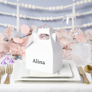 Simple Brand Promotion Large 5" x 3" x 6.5" Favor Boxes