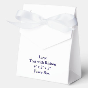 Simple Brand Promotion Large Tent 4" x 2" x 5" Favor Boxes