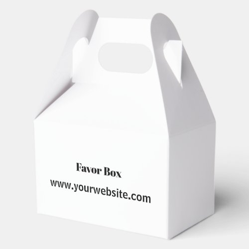 Simple Brand Promotion Medium Gable 4.5x2.75x5.5 Favor Boxes