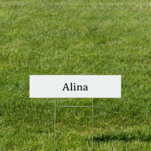 Simple Brand Promotion Rectangle 24" x 6" Sign