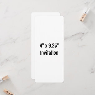 Simple Brand Promotion Rounded 4" x 9.25" Invitation