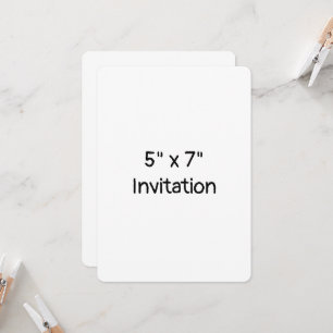 Simple Brand Promotion Rounded 5" x 7"  Invitation