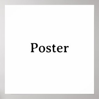 Simple Brand Promotion Standard Semi-Gloss 16"x16" Poster