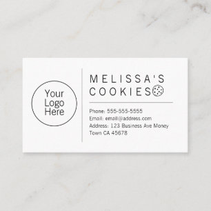 Simple Brand Ready Bakery Business Card