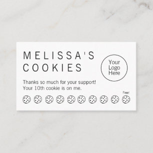 Simple Brand Ready Bakery Flat Loyalty Card