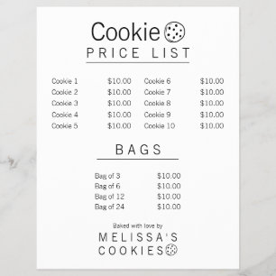 Simple Brand Ready Bakery Menu  Flyer