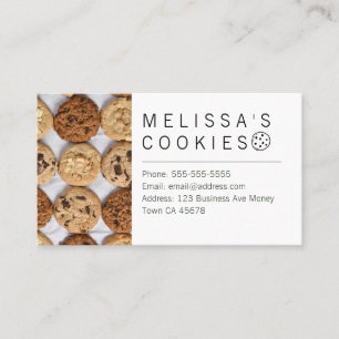 Simple Brand Ready Bakery Photo Business Card
