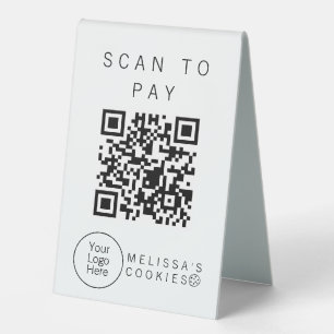 Simple Brand Ready Bakery Scan To Pay Sign