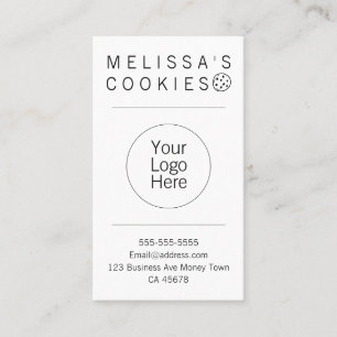 Simple Brand Ready Bakery Vertical Business Card