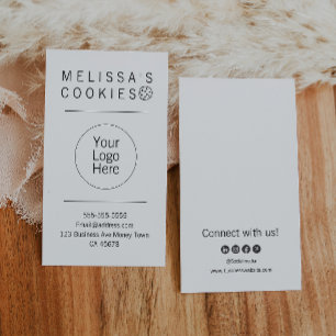 Simple Brand Ready Bakery Vertical Business Card