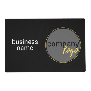 SIMPLE BRANDED BUSINESS LOGO COMPANY NAME CUSTOM PLACEMAT