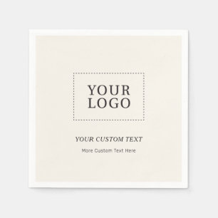 Simple Branded Custom Business Logo Promotional Napkins