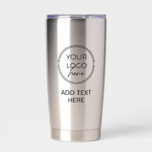 Simple Branded Logo Stainless Steel Tumbler