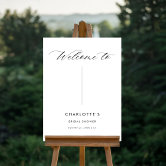 Any Event Elegant Bridal Shower Photo Welcome Sign
