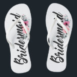 Simple Bridesmaid Wedding Calligraphy | Flip Flops<br><div class="desc">For further customization, please click the "Customize" button and use our design tool to modify this template. If the options are available, you may change text and image by simply clicking on "Edit/Remove Text or Image Here" and add your own. If you wish to have this design added to a...</div>