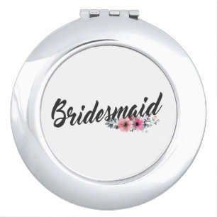 Simple Bridesmaid Wedding Calligraphy   Mirror