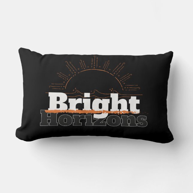 Simple Bright Horizons Lumbar Pillow (Front)