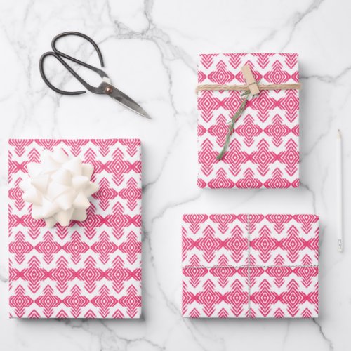 Simple bright pink wrapping paper