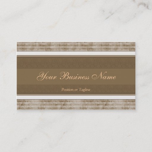 Customizable Simple Brown Business Card