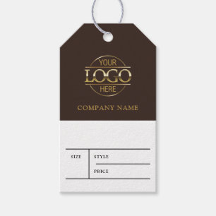 Simple Brown Business Logo Clothing Price Hang Tag