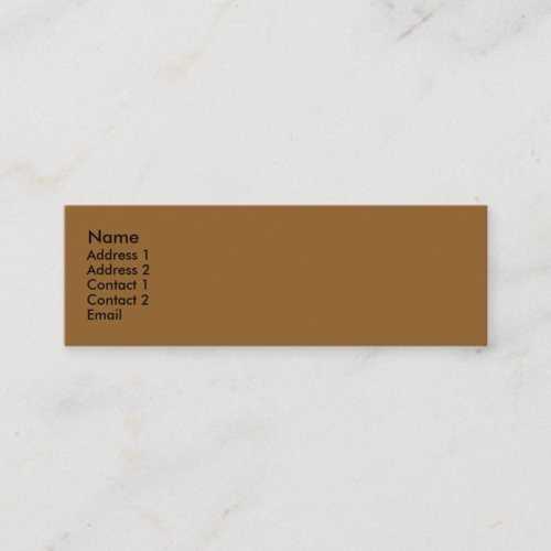 Simple brown business card templates