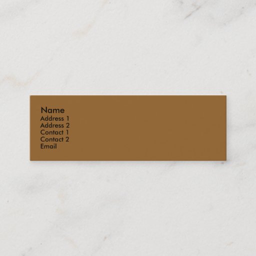 Customizable Simple brown business card templates